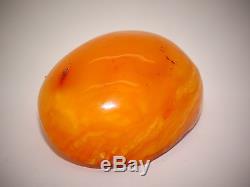 Antique Vintage Natural Baltic Egg Yolk Butterscotch Amber Brooch