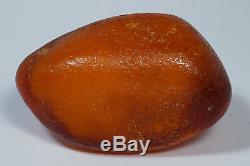 Antique natural Baltic amber rare drop stone 9 grams. NO IMPORT CUSTOMS TAX
