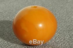 Antique natural Baltic amber single bead 2 grams