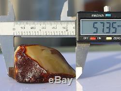 Antique raw amber old stone rough 40.4g natural Baltic DIY