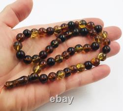 Authentic Amber Islamic Prayer Natural Amber Tasbih Misbaha Tesbih pressed