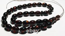 Authentic Amber Misbaha Tesbih Natural Amber Prayer pressed