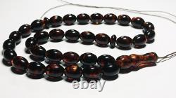 Authentic Amber Misbaha Tesbih Natural Amber Prayer pressed