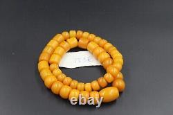 Authentic Baltic Amber Necklace Amber Yellow Necklace Amber honey wax77.3g