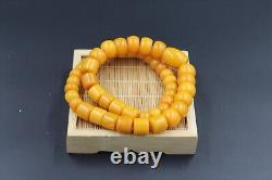 Authentic Baltic Amber Necklace Amber Yellow Necklace Amber honey wax77.3g