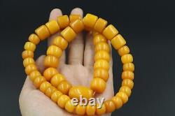 Authentic Baltic Amber Necklace Amber Yellow Necklace Amber honey wax77.3g