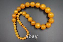 Authentic Baltic Amber Necklace Gift Ball Amber Yellow Necklace Amber honey wax