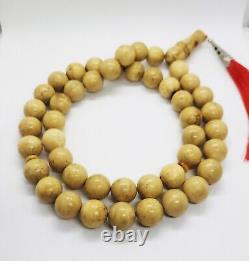 BALTIC AMBER ROSARY 111.88g 16mm round misbah tesbih 45 prayer beads Large