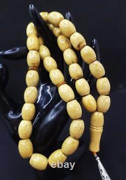 BALTIC AMBER ROSARY 52.88g 1412mm olive misbah tesbih 33 prayer beads Large