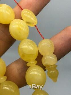 BALTIC AMBER ROSARY 91g CAPSULE misbah tesbih 45 prayer beads 100% NATURAL