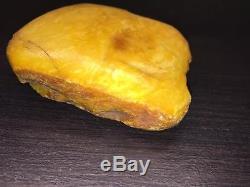 BEST ANTIQUE MILKY COLOR NATURAL BALTIC AMBER STONE 109.19 gr