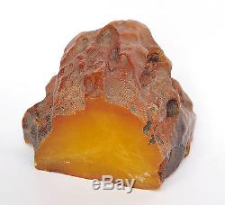 Butterscotch Egg Yolk Baltic Amber Rough Raw Stones Natural 42.85 gr 