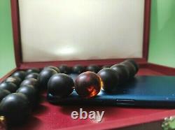 Baltic Amber Amber necklace 97.5g 100% black Natural amber