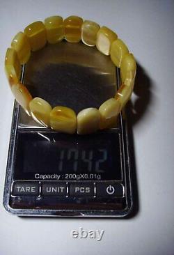 Baltic Amber Bracelet Natural Amber stones bracelet amber jewelry 17.42gr. A258