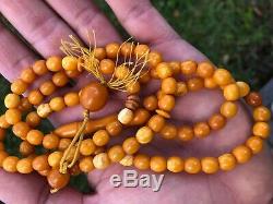 Baltic Amber Natural Prayer Beads Tesbih Misbaha Kehribar Islamic Rosary