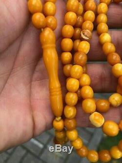 Baltic Amber Natural Prayer Beads Tesbih Misbaha Kehribar Islamic Rosary