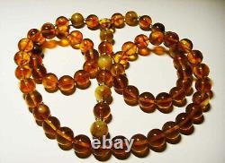 Baltic Amber Necklace Natural Amber necklace amber silver beads pressed