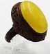 Baltic Amber Ring Vintage Ring Amber Jewelry adjustable size Genuine Amber ring