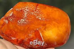 Baltic Amber Stone Natural Raw Butterscotch Unpolished 197.0 gr q
