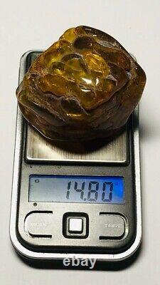 Baltic Amber Stone Raw amber stone Natural Baltic Amber Stone 14.80gr. N44