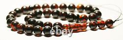 Baltic Amber Tasbih Natural Amber Muslim Prayer Beads Tasbih 33 Beads pressed
