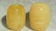 Baltic Natural Amber 2 Oval Beads 6 Grams Yellow White High Class Quality