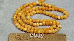 Baltic Natural Beads Amber Rosary Necklace Round Beads Rosary 19 Grams