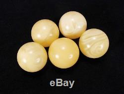 Baltic Natural Genuine polished Amber spheres beads yolk 22 mm #308