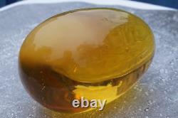 Baltic States Natural Amber Egg Form Stone 22 G Fedex Fast Worldwide Shipping