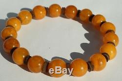 Baltic amber natural amber hand bracelet 12 grams high class round amber beads