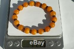 Baltic amber natural amber hand bracelet 12 grams high class round amber beads