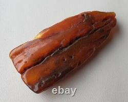 Baltic amber stone for decoration 134×61×24mm 95,5gr #00008