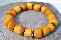 Baltic old amber natural bracelet 16 grams, fashion amber yellow color bracelet