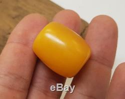 Barrel Stone Nr188 Vintage Tasbih Bead Natural Amber Baltic Genuine Old 9,2g