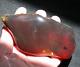 Beautiful Deep GREEN Red Amber Fossil Gemstone LARGE 123 grams TOP Quality Piece