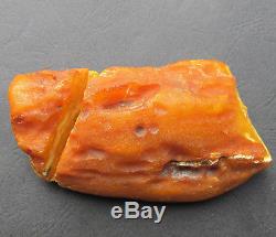 Beautiful Natural Genuine Butterscotch Egg Yolk Baltic Amber Stone 170.8g