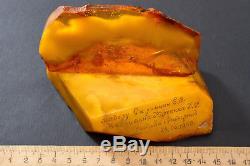 Beautiful Vintage Souvenir from Natural Baltic Amber Butterscotch Honey Color
