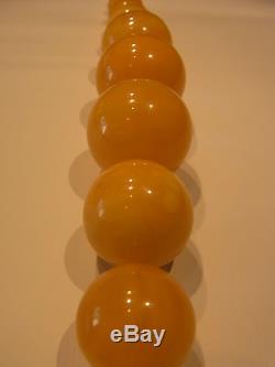 Bernsteinkette 176 Gramm! Natural Baltic Amber 13 bis 35 mm Butterscotch