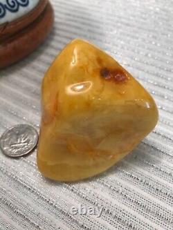 Big Baltic Amber Poland 163gm yellow butterscotch raw natural stone vintage