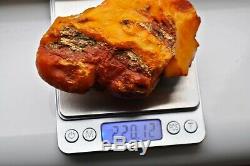 Big Raw Amber Stone rock 220 g pendant 100% natural Baltic kahrab kahrman misbah