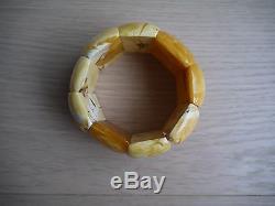 Butterscotch Natural Baltic Amber Bracelet Huge Gorgeous Unique design 110 gram