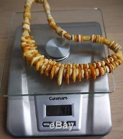 Butterscotch Natural Baltic Amber Necklace Huge Gorgeous Unique design