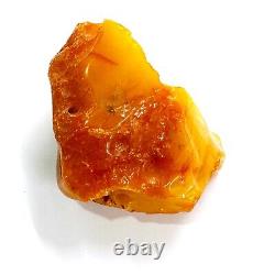 Butterscotch Yellow Genuine Baltic Amber Large Beautiful Real Gemstone 60 g