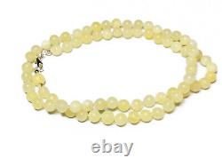 Certified one stone natural baltic amber necklace royal white amber yellow milky