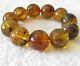 Dominican Amber Bracelet Beads Natural Stone Gem Authentic 21.70 mm (60.0 g)a763