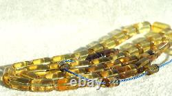 Dominican Natural Amber Blue Light Rosary Beads Prayer Amber Necklace From Europ