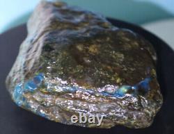 Excellent Natural Dominican Clear Sky Blue Amber Rough Specimen 120mm 144g