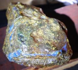 Excellent Natural Dominican Clear Sky Blue Amber Rough Specimen 120mm 144g