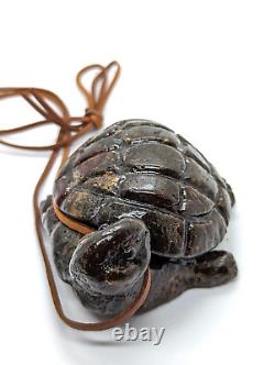 Exclusive Natural Baltic Amber Handmade Turtle