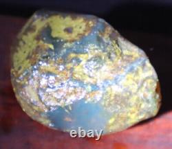 Exquisite Nat. Dominican Crystal Clear Sky Blue Amber Rough Specimen 58mm 35.2g